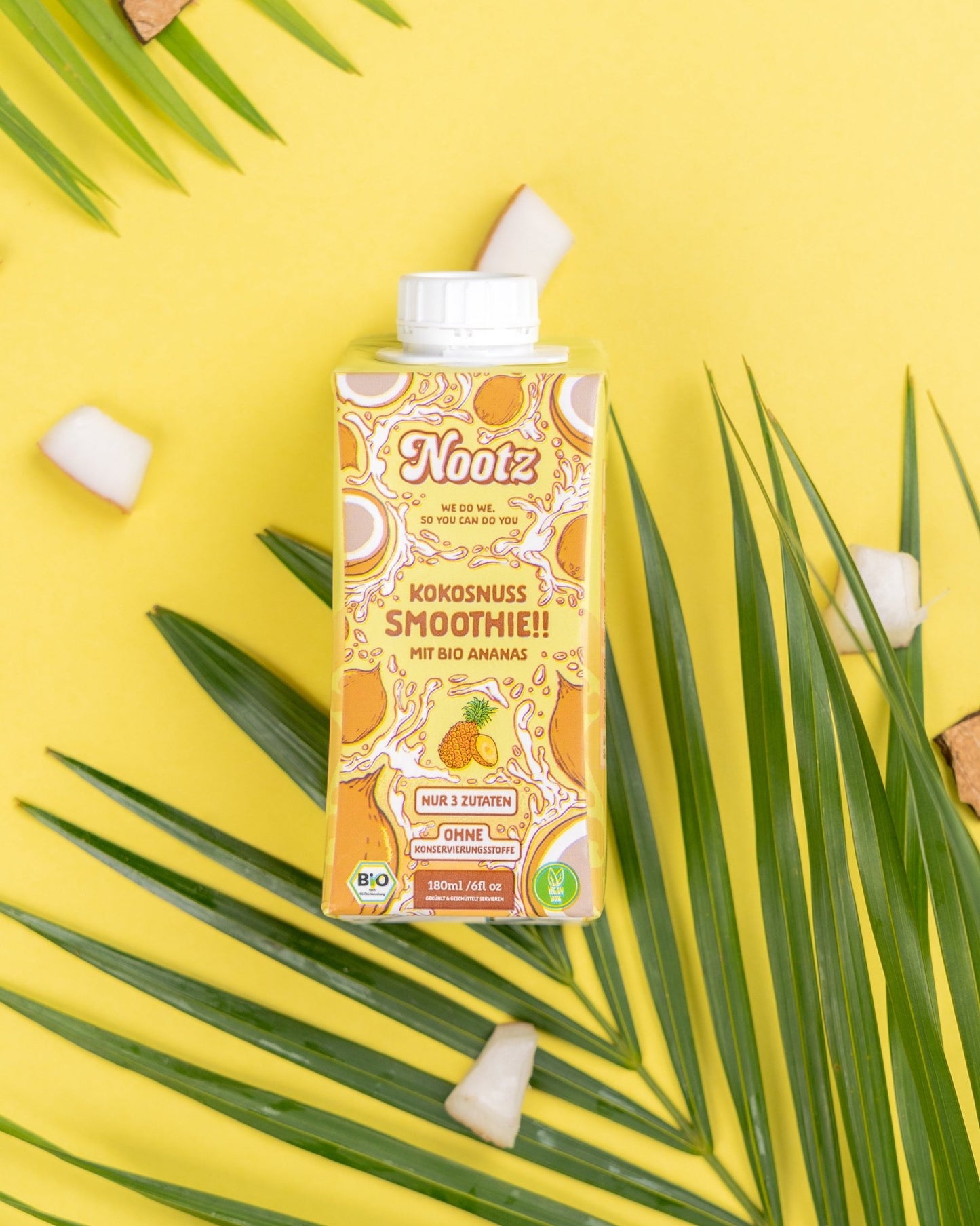 Bio Kokosnuss Smoothie Ananas – 15 Stück - Nootz Deutschland